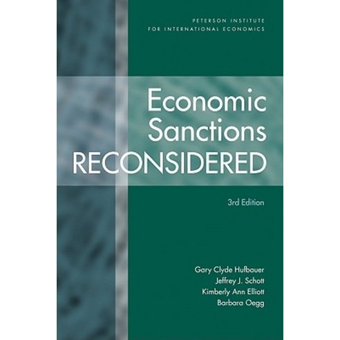 Economic Sanctions Reconsidered, Peterson Inst
