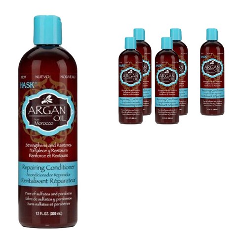 하스크 아르간 오일 리페어링 컨디셔너, 355ml, 6개