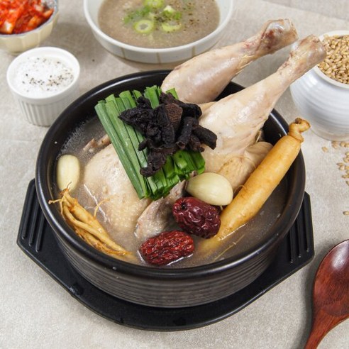 능이버섯 오곡품은 녹두삼계탕 1kgx2개, 단품