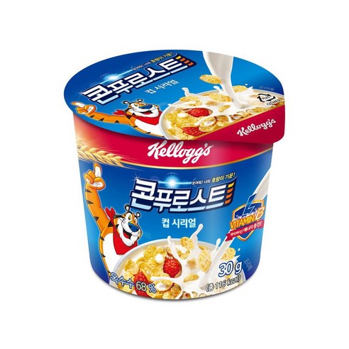 켈로그 콘푸로스트 컵 시리얼, 30g, 12개