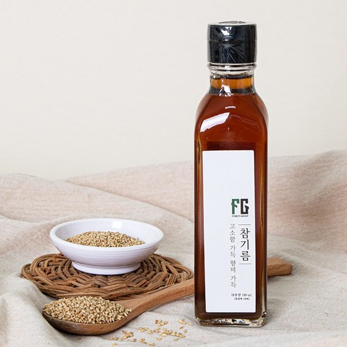 우리농산 저온압착 참기름 180ml, 1개
