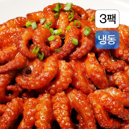 우와!한 양념 쭈꾸미 볶음 조금 더 매운맛 (냉동), 2개, 500g