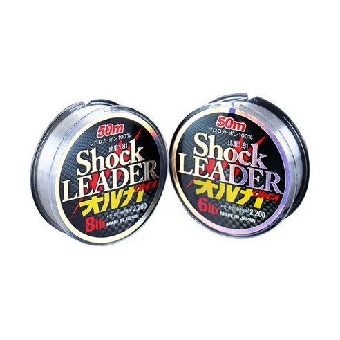 섬세한 낚시꾼을 위한 최고의 선택, 100% 일본 원사 후로로카본 쇼크리더