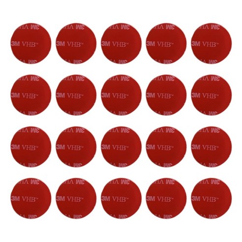 3M VHB 초강력 아크릴 양면테이프 원형 30mm x 30mm 20개입, 20개