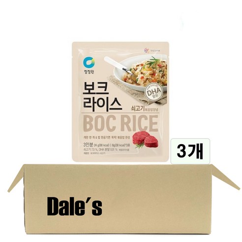 데일즈 기획 대상 청정원 보크라이스 쇠고기 볶음밥 양념, 24g, 3개