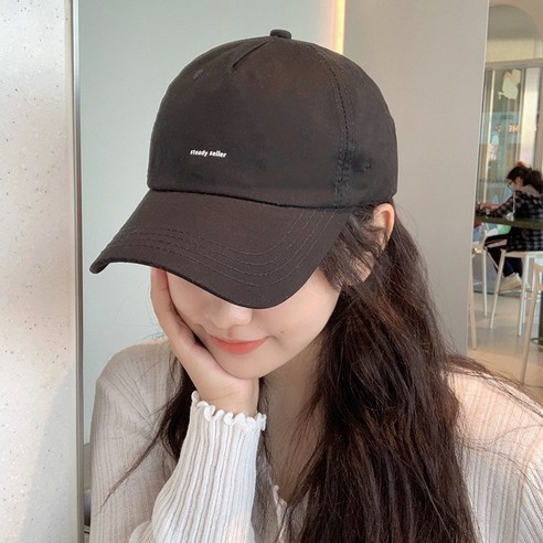 DFMEI 스트리트 패션 자수 이니셜 스냅백 자녀 봄여름 커플 스냅백 모자남자, DFMEI 블랙