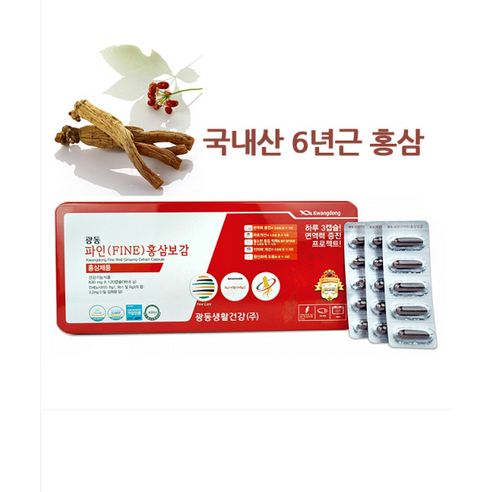 광동 파인(FINE) 홍삼보감 120캡슐, 1개, 120정
