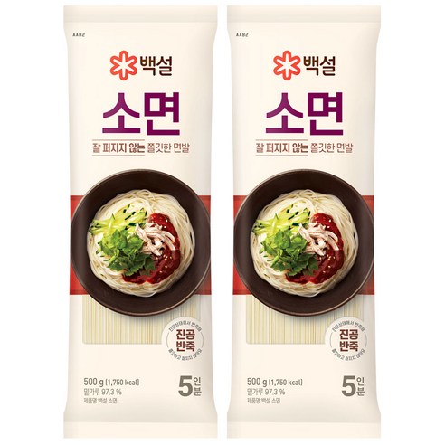 백설 소면, 900g, 4개