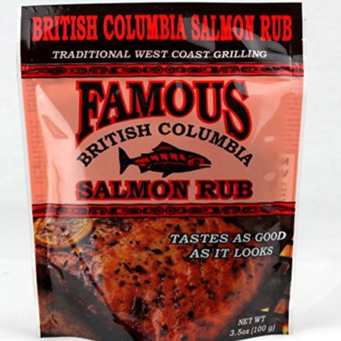 Famous British Columbia Salmon Rub, 1개, 100g