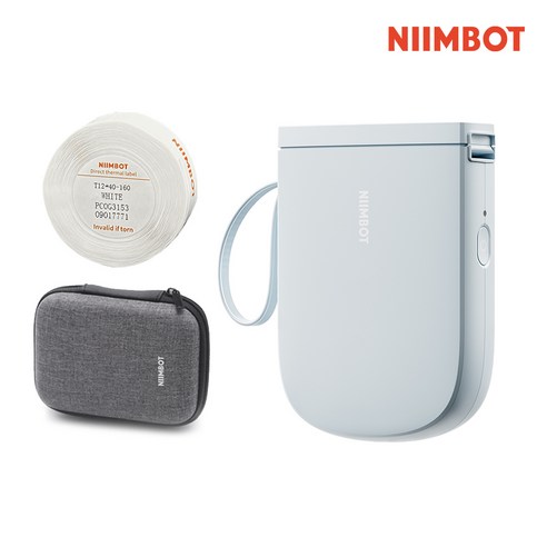 시노링크 라벨프린터 D11 PRO 라벨기 님봇 NIIMBOT, 1개, A. D11 PRO 블루[라벨지+파우치]
