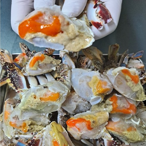 연안씨푸드 연평도 봄꽃게 1kg(암꽃게), 냉동 숫꽃게 손질, 1개 신진도꽃게