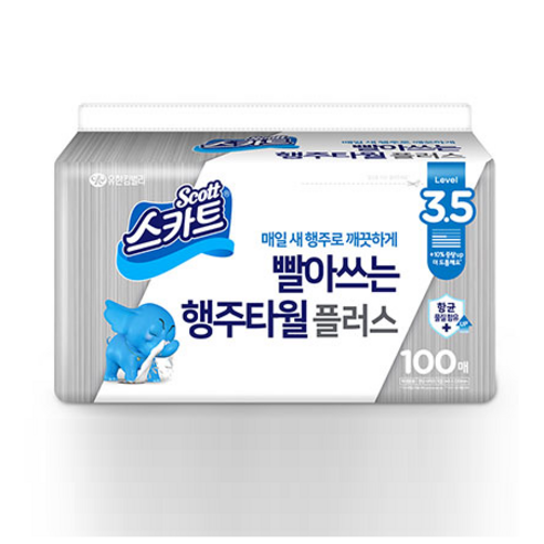 스카트 빨아쓰는 행주타월 플러스, 100매, 1개