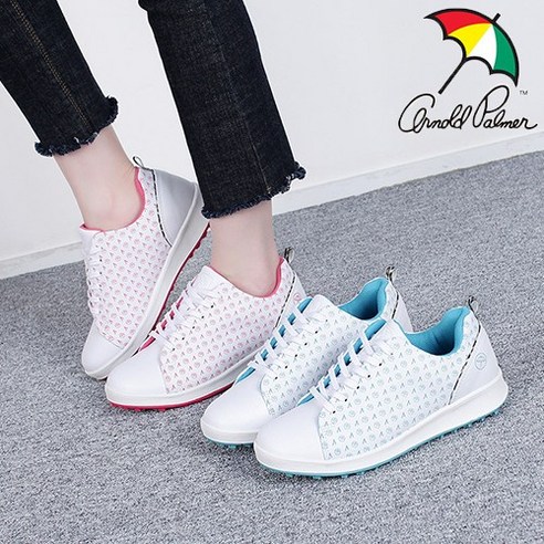 아놀드파마 국산 수제 여성 파크 골프화 명품 골프 스니커즈 운동화 캐쥬얼 필드 라운딩 패션 데일리 신발 스파이크리스