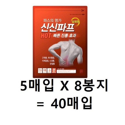 신신파스 신신파프 HOT, 5개입, 10개