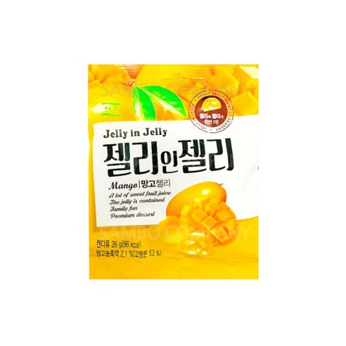 프리미엄 서주젤리인젤리망고 젤리인젤리망고맛 (1개) 아기과자 아기간식 선물 소풍 여행, 1, 본상품선택