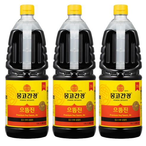 몽고간장 으뜸진, 1.8L, 3개