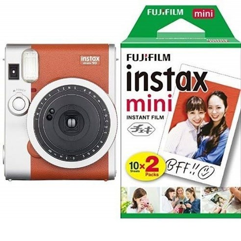 후지필름 instax mini LiPlay 인스탁스 미니 90+사은품 필름, 후지필름 인스탁스 미니 90 브라운 +사은품 필름, 1개