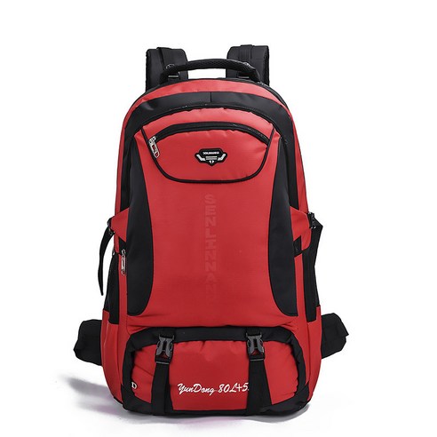 DFMEI 등산가방 아웃도어 여행가방 대용량 백팩 남성 스포츠 캐주얼 가방, 붉은색