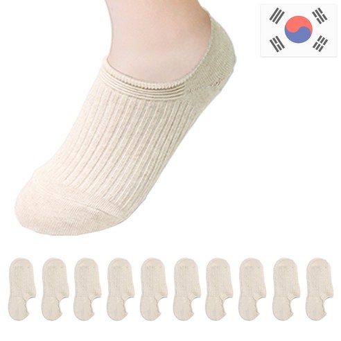 비바슈슈 쫀쫀하고 도톰한 여성용 골지 페이크삭스 10켤레