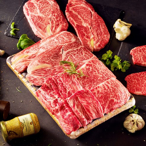 최고의 한우 경험을 선사하는 1++ 투뿔 NO.9 A급 마블링 구이용 한우 선물 세트