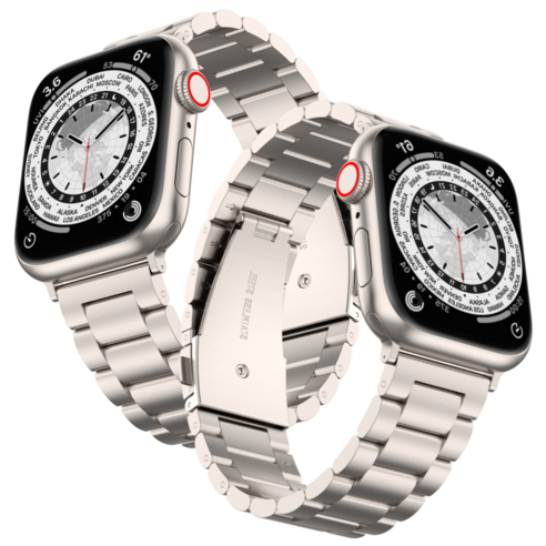 스타라이트에서 빛나는 애플워치를 위한 우아한 액세서리