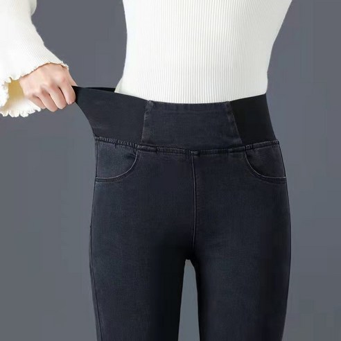 여성을 위한 편안하고 스타일리시한 하이웨이스트 스키니 청바지