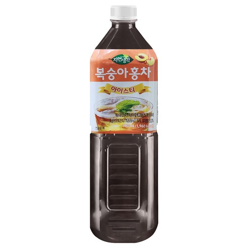 희창 자연생각 복숭아홍차 액상 980ml x 4개 / 북카페 스터디카페 아이스티 음료베이스 엑기스 전통차