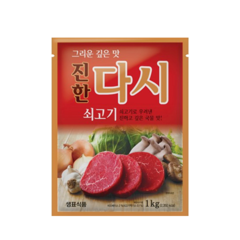 샘표 쇠고기맛이진한다시, 1kg, 1개