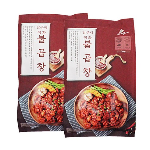 달구지 (실속세트) 직화 불곱창 300g*2팩_달구지푸드, 2개, 300g