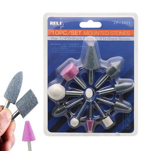 드릴용 연마석 샌딩 사포 원통 비트 추지석 연마세트, 1개