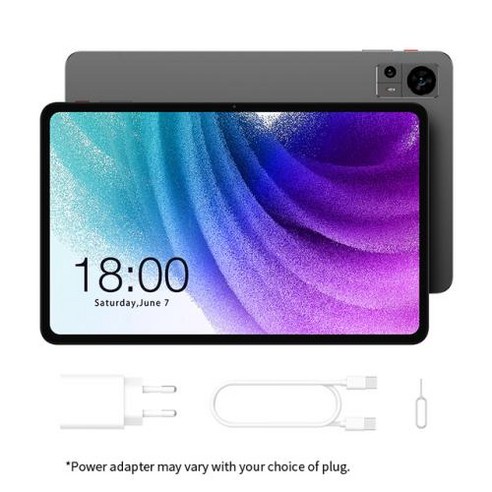 태블릿PC 안드로이드 탭 패드 샤오미 Teclast T60 12 인치 2K 태블릿 14 8GB 12GB RAM 256GB ROM T616 옥타코어 8000mAh 18W PD 고속, 없음, 1) EU Plug  Tablet