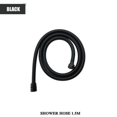 온오프 샤워기 헤드 샤워 조절 가능 고압 강우 욕실 액세서리용 슬라이딩 가지 기능, 11) Black Hose Only