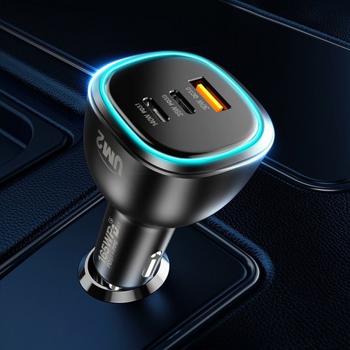 고속 충전을 위한 UM2 165W USB PD 차량용 초고속 충전기 시거잭