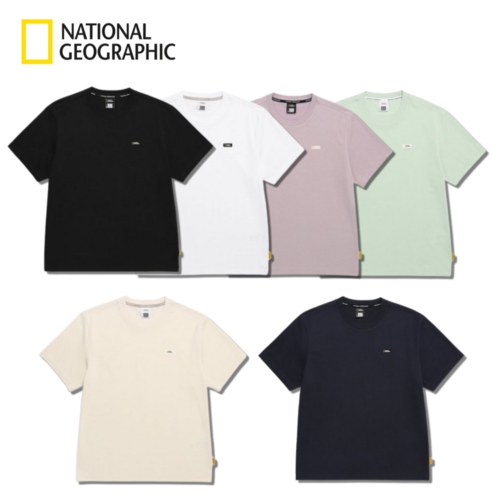 매장정품 내셔널지오그래픽 티셔츠 레귤러핏 반소매 40수싱글 원단 쿨링감 강화 반팔