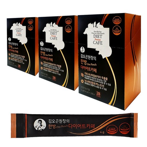 [김오곤] 원장의 한방 다이어트 카페 84포 6주분, 112g, 3개