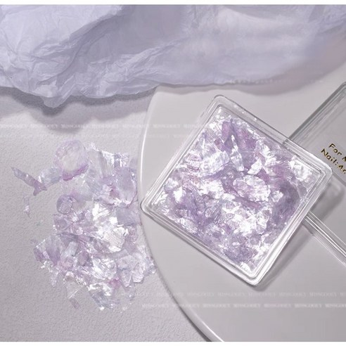 클래식네일 조개퍼 네일파츠 1+1 젤네일아트재료, 1개, 퍼플(2691)