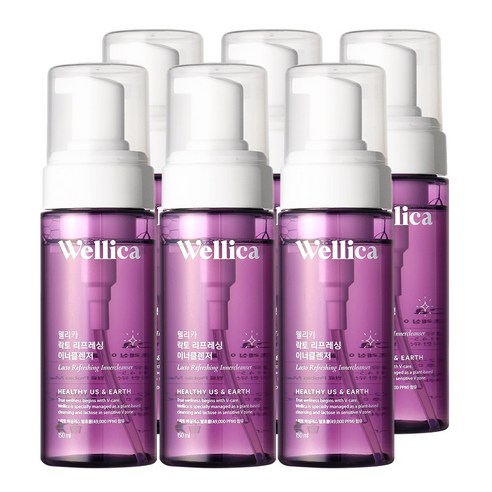 wellica 웰리카 이너클렌저 여성청결제 Y존케어, 150ml, 6개