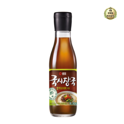 샘표 국시장국 멸치다시마 국물, 345ml, 1개