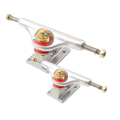 Etase 2 pcs 롱 보드 트럭 스케이트 브리지 전문 5.25 인치 브래킷 부품, 은