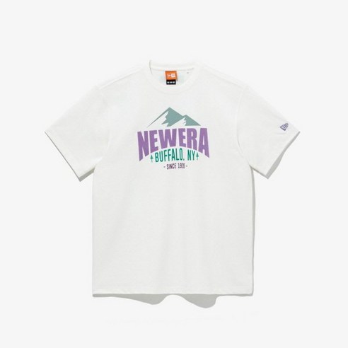 뉴에라 공식스토어 (스타필드 하남) 아웃도어 도파민 브라이트 후로킹 티셔츠 오프 화이트