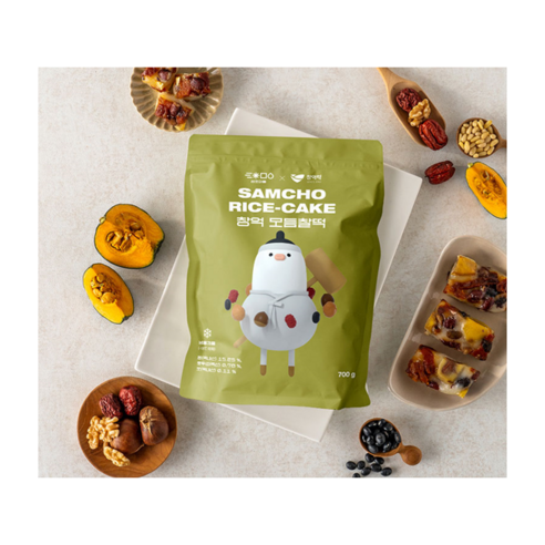 삼초마을 [라이스누보] 창억떡 건강하고 맛잇는 모듬찰떡 14개입 1팩 700g(파우치형) Best Top3