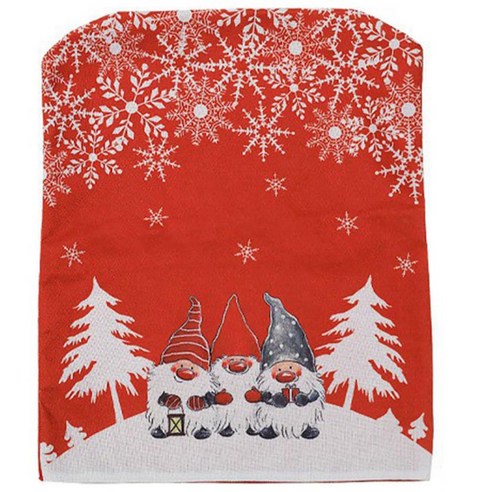 HUBO 식당용 크리스마스 의자 뒤에 산타클로스 커버 덮어, 빨간색