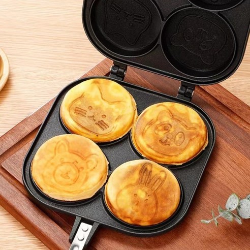 4구 양면 프라이팬 하나로 맛있는 홈베이킹을 간편하게!
