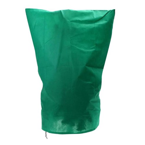 따뜻한 커버 보호 겨울 drawstring 식물 서리 보호 가방 관목 나무 야외 야드 재킷 가방 재사용 가능, 녹색, 부직포