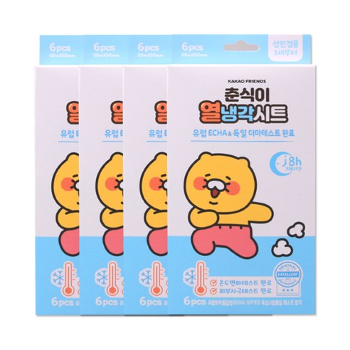 해호 춘식이 열냉각시트 6매입, 4개