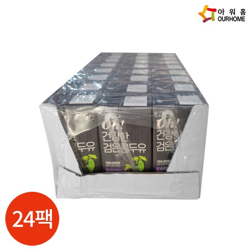 연세 365일 건강한 두유 검은콩 190ml 24팩, 48개