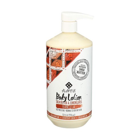 Alaffia 에브리데이 시어 모이스춰라이징 바디 로션, 950ml, Vanilla, 1개
