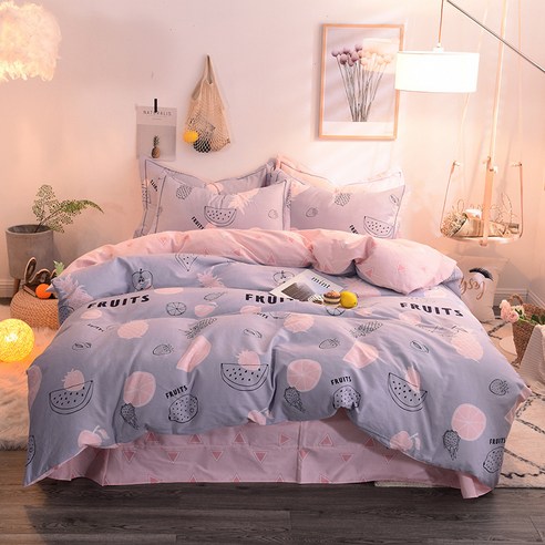 GoGold 침구 - 두 꺼 운 보온 순면 마모 침구 4 종 세트 1.2m / 1.5m / 1.8m, SKU-08
