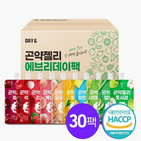 데이앤 저칼로리 곤약젤리 에브리데이팩 10가지맛