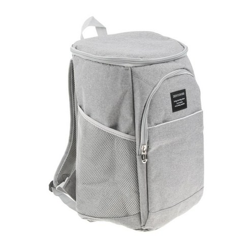 YSSHOP 18L 배낭 쿨러 캠핑 피크닉 절연 점심 컨테이너 가방, {"사이즈":"37x26x19.5cm"}, {"수건소재":"옥스포드"}, 회색